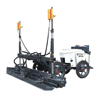 Beton lazer tesviye makinesinin lazer vericisinin stabil bir şekilde takıldığ...